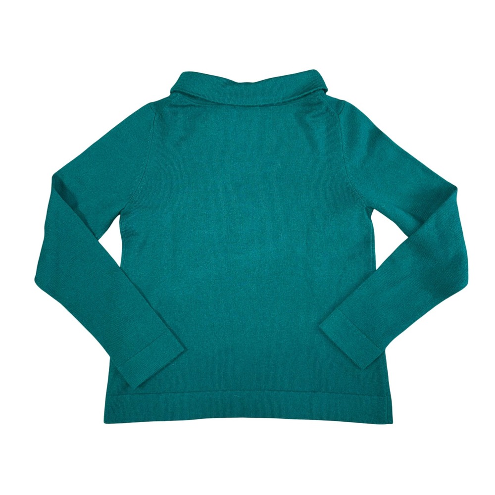 Hobbs London Teal Green Merino Wool Cashmere Blend Cowl‎ Neck Sweater Size S - Picture 5 of 5